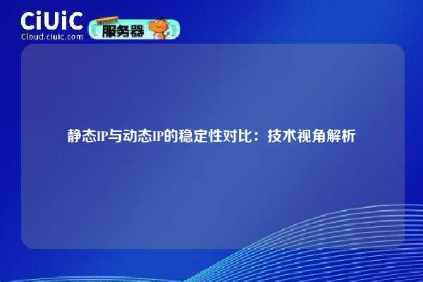 静态IP与动态IP的稳定性对比：技术视角解析